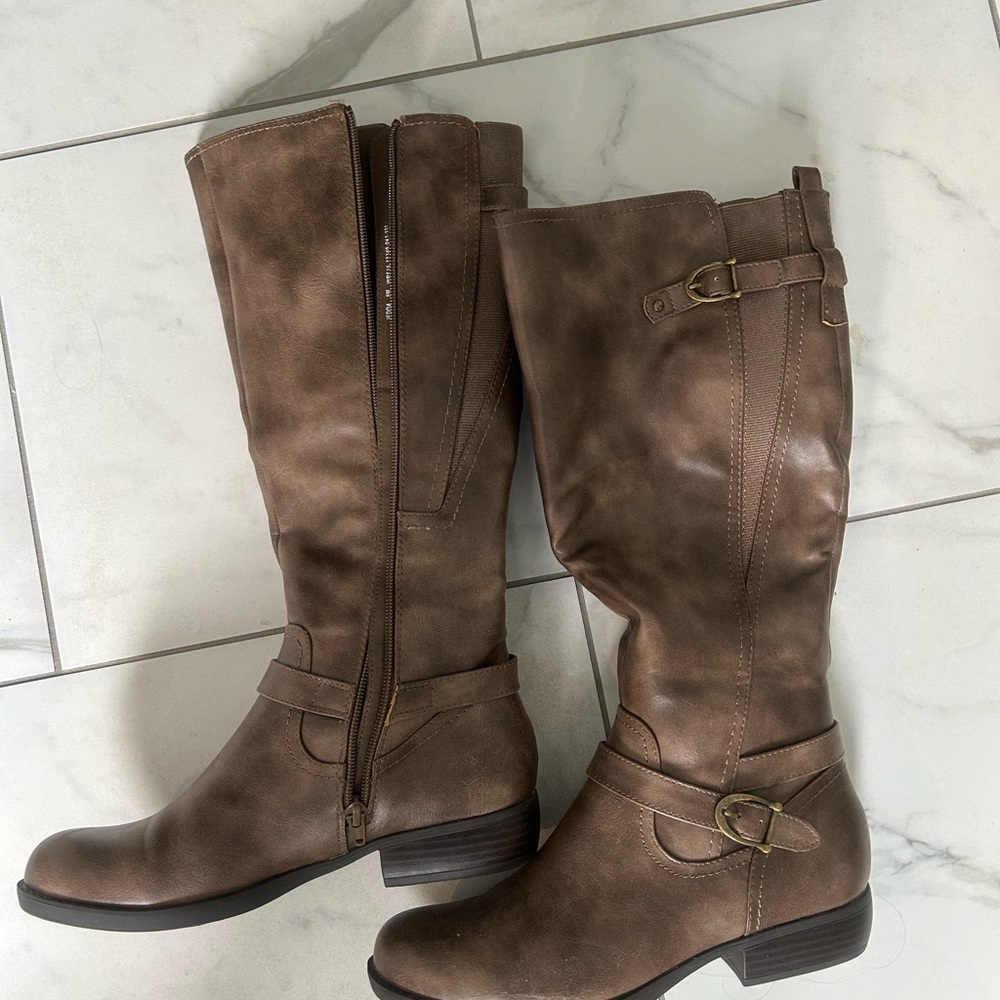 Kim Rogers Brown Over the Knee Boots